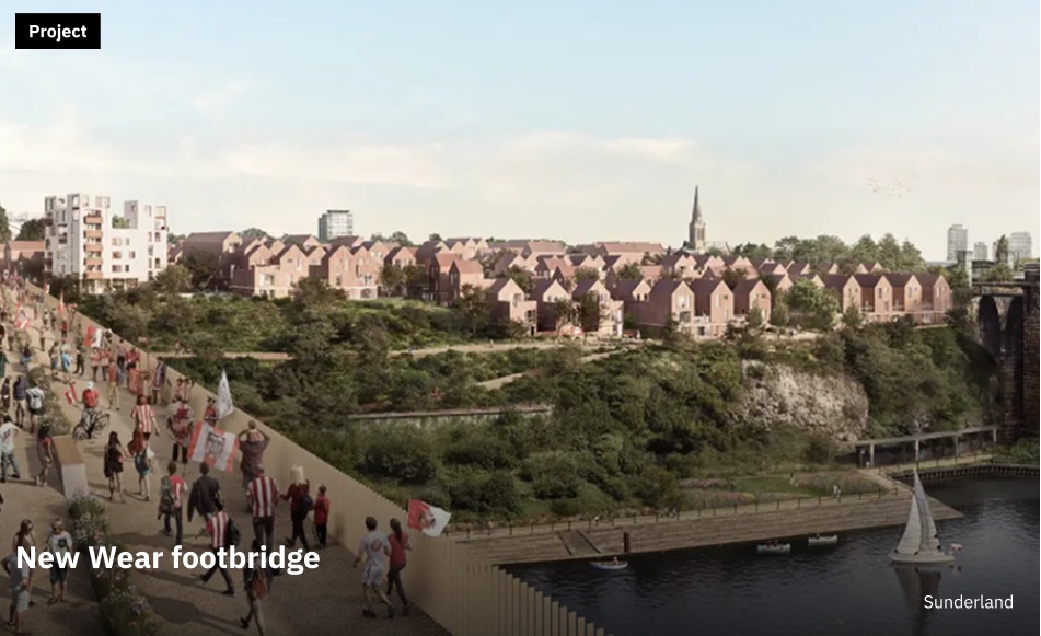 New Wear footbridge