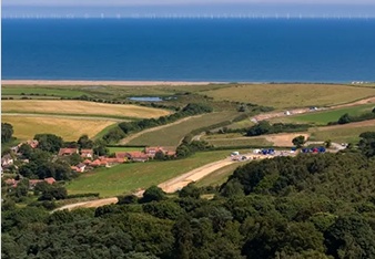 energy - landscape view of land and sea